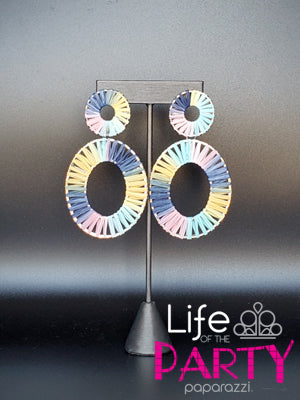 Foxy flamenco multi earrings paparazzi Clearance