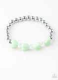 Starlet Shimmer Heart w/Clear Bead Bracelet