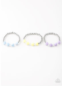 Starlet Shimmer Heart w/Clear Bead Bracelet