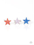 Starlet Shimmer Patriotic Glitter Star Rings