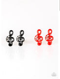 Starlet Shimmer Treble Clef / Gems  Earrings