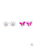 Starlet Shimmer Rhinestone Butterfly Stud Earrings
