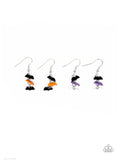 Starlet Shimmer Halloween Bat Dangle Earrings