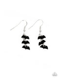 Starlet Shimmer Halloween Bat Dangle Earrings