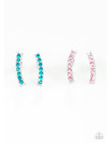 Starlet Shimmer Seven Row Rhinestone Post Earrings
