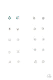 Starlet Shimmer Snowflake Stud Earrings