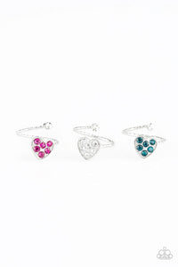 Starlet Shimmer Heart Rings