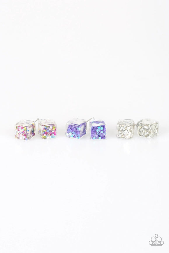 Starlet Shimmer Square Confetti Earrings