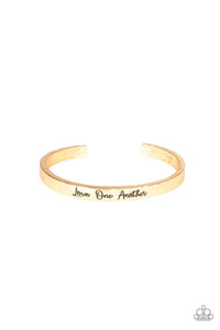 Love One Another Cuff - Gold