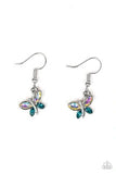 Starlet Shimmer Butterfly Rhinestone Dangle Earrings