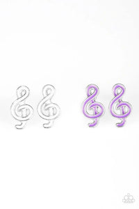 Starlet Shimmer Treble Clef Earrings