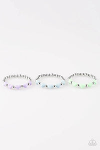 Starlet Shimmer Heart w/Silver Beads Bracelets