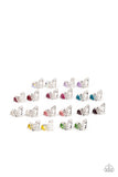 Starlet Shimmer Airy Silver Butterfly With White Rhinestone Earrings