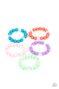 Starlet Shimmer Colorful Beads With Crystal-Like Accents Bracelets