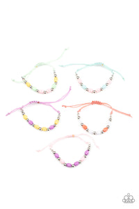 Starlet Shimmer Colorful Cording, Faceted Beaded Bracelets