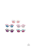 Starlet Shimmer Colorful Crown Earrings