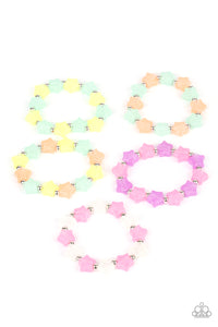 Starlet Shimmer Colorful Glassy Star Bracelets