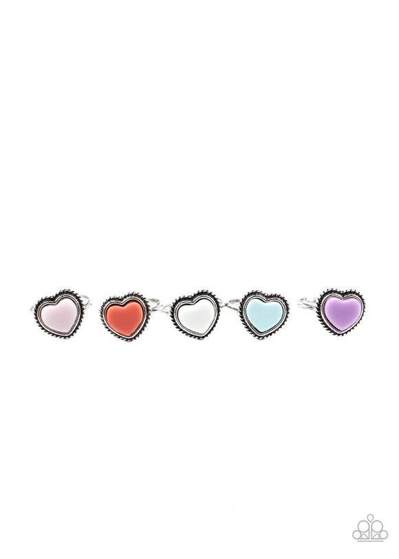 Starlet Shimmer Colorful Heart Rings