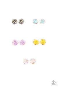 Starlet Shimmer Colorful Iridescent Rose Earrings