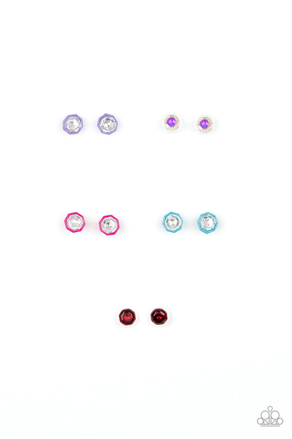 Starlet Shimmer Colorful Octagon Earrings