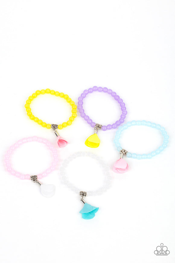 Starlet Shimmer Colorful Satin Rosebuds Bracelets
