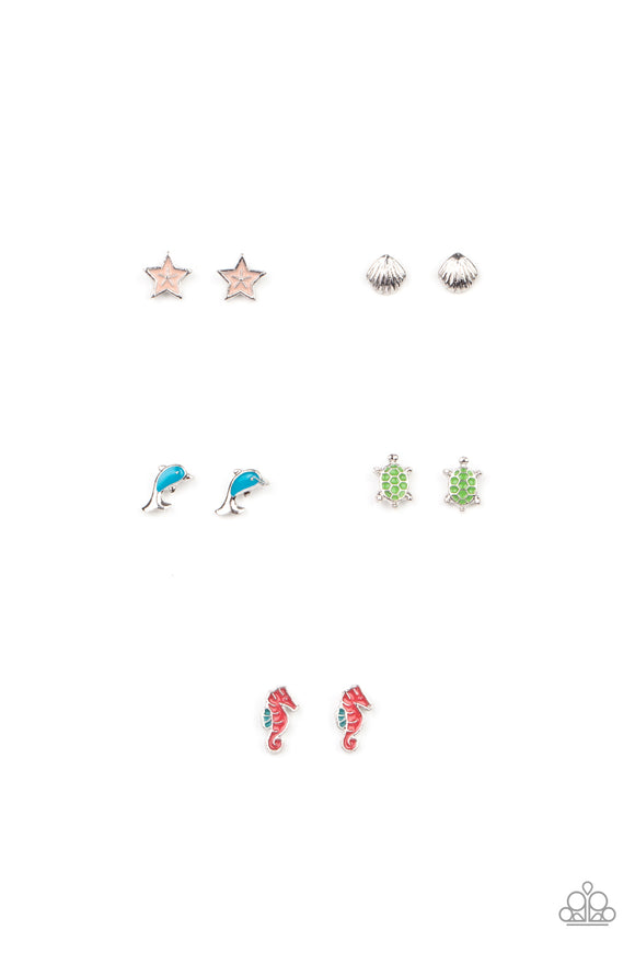 Starlet Shimmer Colorful Sea Life Earrings