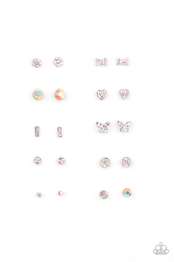 Starlet Shimmer Dainty Iridescent Rhinestones Earrings