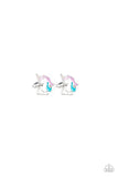Starlet Shimmer Dainty Silver Unicorn Earrings