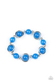 Starlet Shimmer Glassy Beads With Silver Rings Bracelets