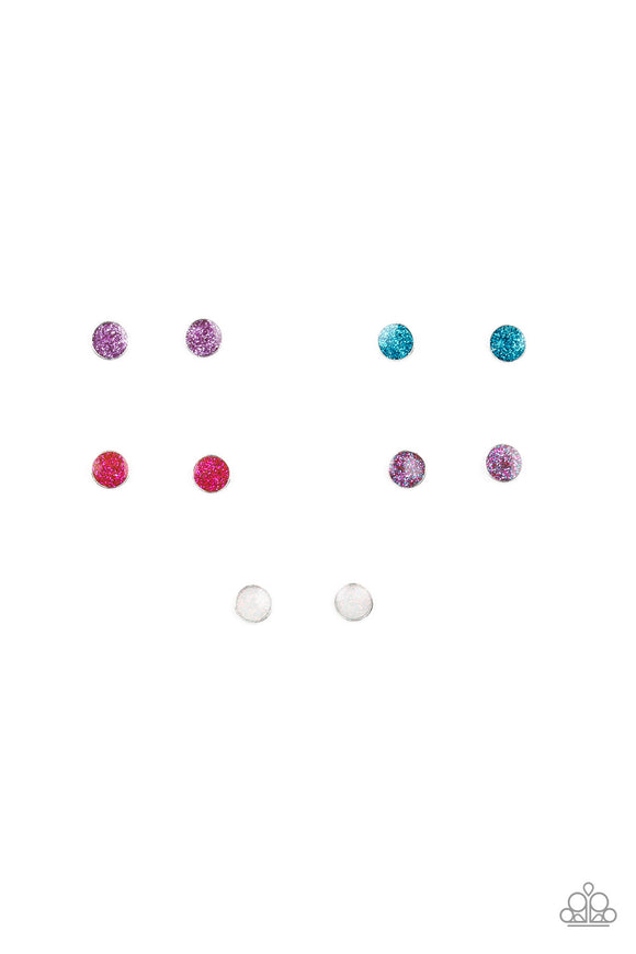 Starlet Shimmer Glittery Circle Earrings