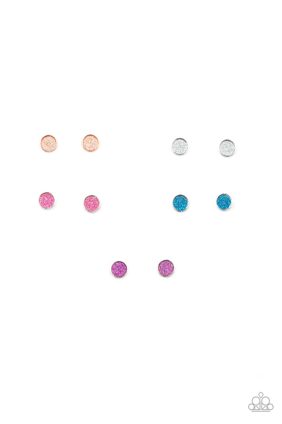 Starlet Shimmer Glittery Circle Post Earrings