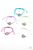 Starlet Shimmer Iridescent Glassy Heart Bracelets
