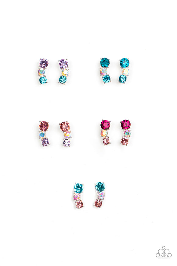 Starlet Shimmer Multicolored Trio Earrings