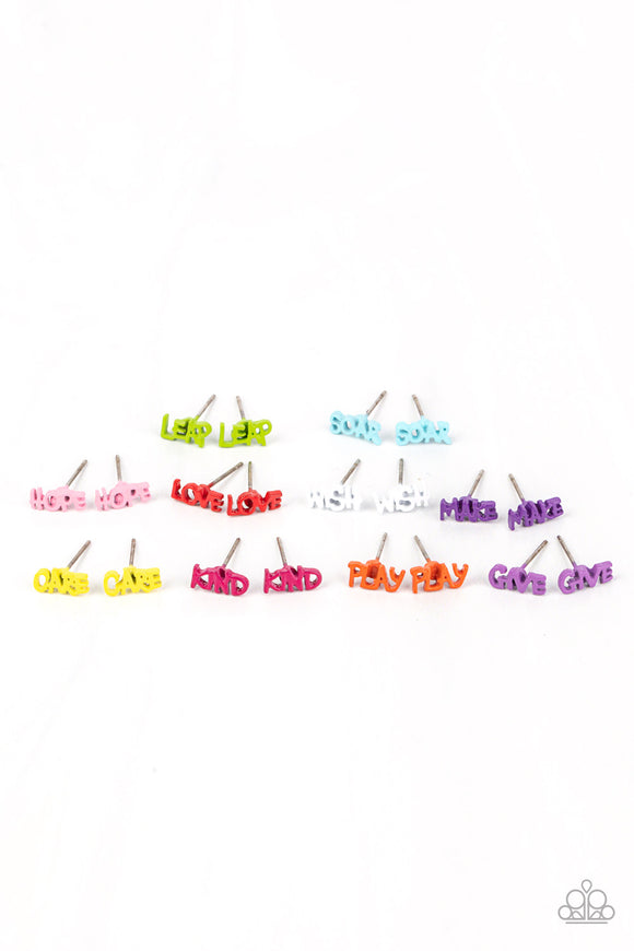 Starlet Shimmer Multicolored Inspirational Earrings
