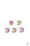 Starlet Shimmer Multicolored Unicorn Rings