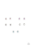 Starlet Shimmer Rhinestone Dotted Floral Post Earrings