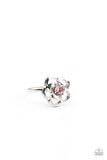 Starlet Shimmer Rhinestone Dotted Floral Rings