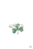 Starlet Shimmer St. Patrick's Day Glittery Green Clovers Rings