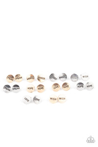 Starlet Shimmer Stamped Inspirational Word Earrings