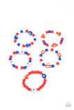 Starlet Shimmer Star And Stripes Bracelets