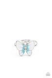Starlet Shimmer White Butterfly Rings