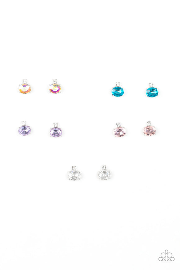 Starlet Shimmer White Rhinestone - Glittery Gems Earrings