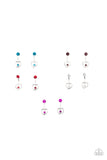 Starlet Shimmer Rhinestone Dotted Heart Earrings