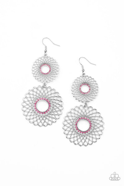 Paparazzi Earring ~ Regal Roulette - Pink – Paparazzi Jewelry | Online  Store | DebsJewelryShop.com