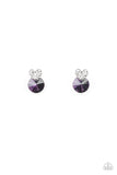 Starlet Shimmer Charming Heart And Rhinestone Earrings