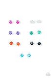 Starlet Shimmer Heart Shaped Rhinestone Stud Earrings