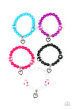 Starlet Shimmer Silver Heart Charms, The Beaded Bracelets