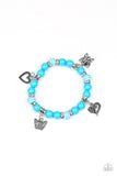 Starlet Shimmer Silver Heart and Butterfly Charms Beaded Bracelets